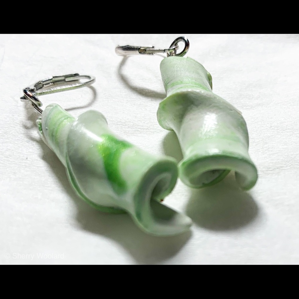 Handmade clay earrings